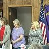 Pictured are District Governor Connie Saunders, Roger Ramey, new member Angie Britton and her sponsor, Darlene Smith from the Pound, new member Imelda Moore and her sponsor, Jim Blackburn from Wise,  and 1st Vice-District Governor Jean Cook. 
