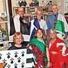Displaying the colors of the Celtic nations are (seated, from left) Darinda Hood, Wendy Welch and Mily Lusk; (standing, from left) Randy Stanley, Jack Beck and Pat Murphy. PHOTO BY GLENN GANNAWAY.Click Hereto order photo reprints