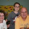 Pictured is Nathan Vicars with grandparents Charles and Darlene Sturgill.
