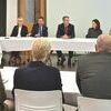 Gov. Ralph Northam, center, leads a discussion with Amazon executives and local officials in St. Paul.

TERRAN YOUNG PHOTO