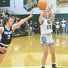 Eastside’s Kaylie Rasnick sidesteps the Rye Cove defender to nail the shot Friday. PHOTO BY KELLEY PEARSON