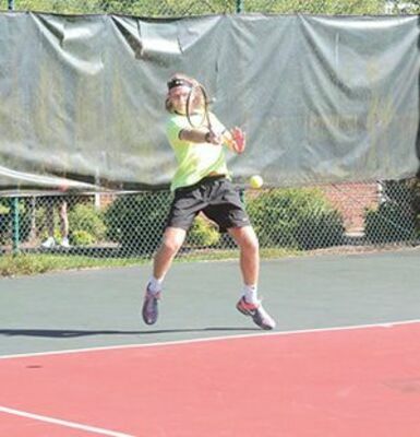 Randolph-Macon University transfer Jake Ferner made his presence known as he represented the Cavs and won the men’s A singles division.