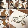 Student drawings of birds.