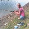Lottery winner Steve Dallman shared this photo of his deceased fiancee, Rebecca Wyatt, fishing at Wise Reservoir. Wyatt, 47, died unexpectedly June 19. SUBMITTED PHOTO